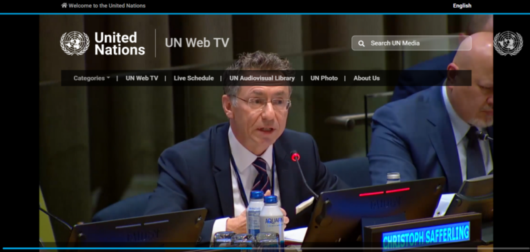United Nations: Professor Christoph Safferling in New York