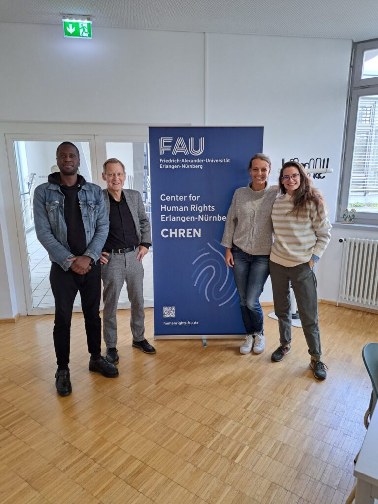Winner of the International Nuremberg Human Rights Award 2023 Malcolm Bidali as guest at CHREN