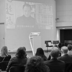 Professor Xu's Acceptance Speech. (Image: FAU CHREN)