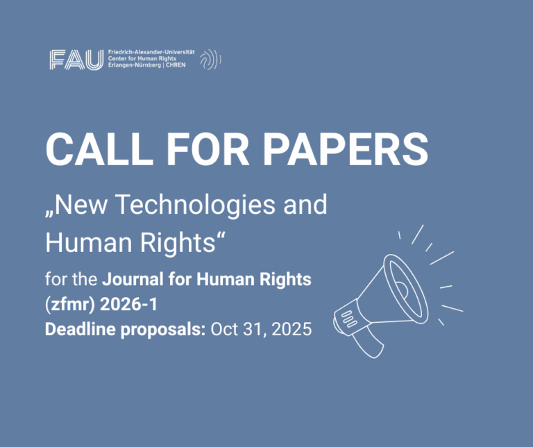 Call for Papers: New Technologies and Human Rights