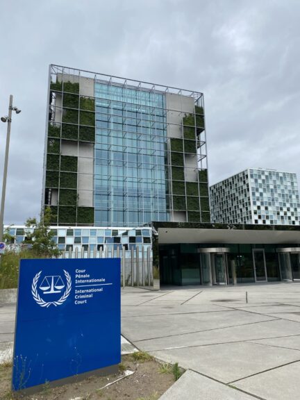 The International Criminal Court in The Hague. At the Nuremberg Moot Court, proceedings before this Court are simulated. Picture: FAU/Nathalie Schneider.