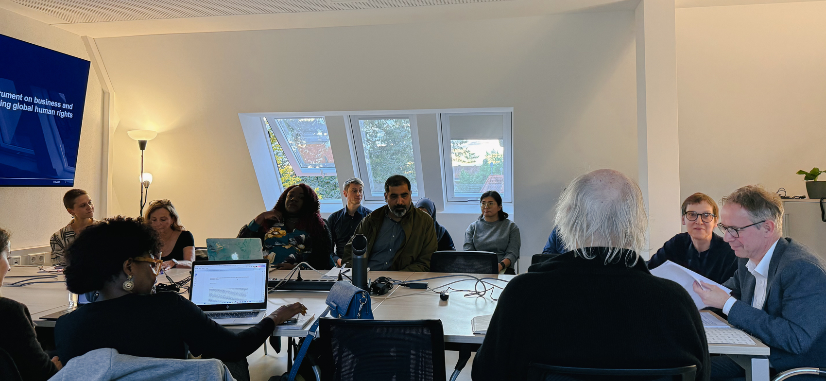 FAU CHREN Human Rights Colloquium with Prof. Dr. Markus Krajewski as speaker (Image: FAU/Nathalie Schneider).