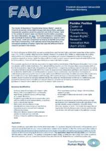 Für die Stellenausschreibung im PDF-Format das Bild klicken.