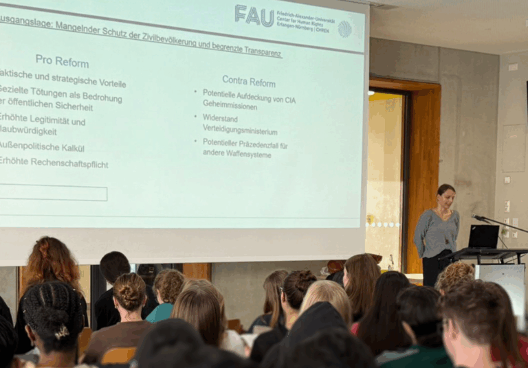 Dr. Janina Heaphy speaks at Ohm-Gymnasium Erlangen