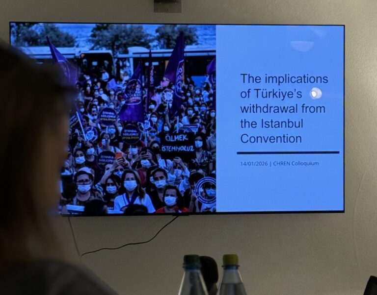 Human Rights Colloquium: “The implications of Türkiye’s withdrawal from the Istanbul Convention” with Dr Janina Heaphy