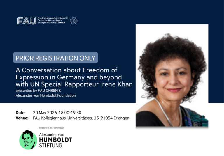 Event: UN Special Rapporteur Irene Khan at FAU CHREN